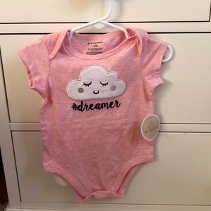 First Impressions #dreamer cloud NWT pink onesie